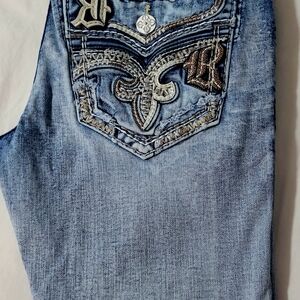 Rock Revival Blue Slim Straight Jeans